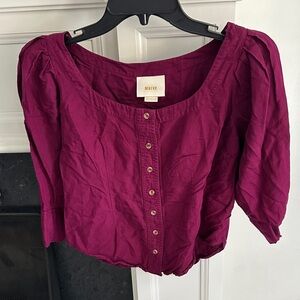 0P Maeve Women's Rich Purple Blouse